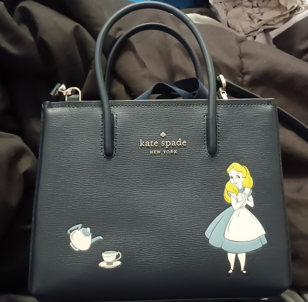 Kate spade alice in wonderland purse and card holder
